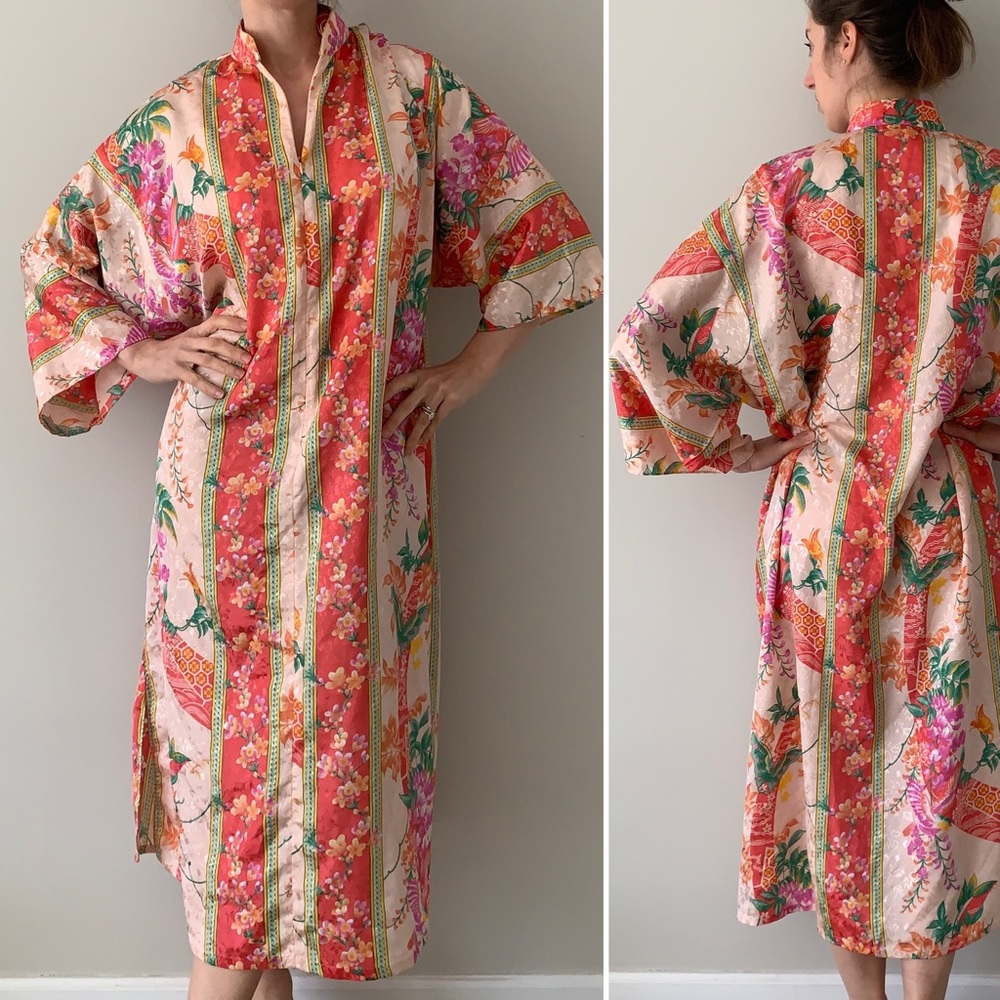 VINTAGE Sante kimono sleeve kaftan dress